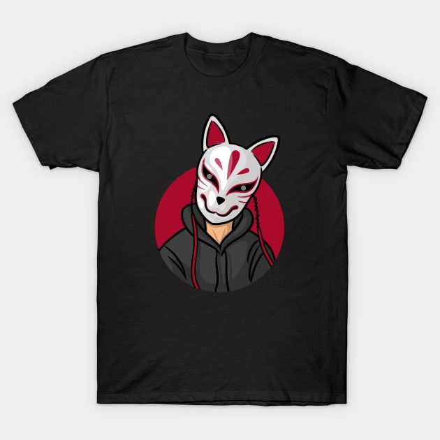 Cat mask T-Shirt by just3luxxx